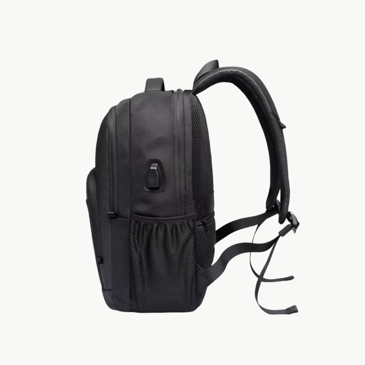 Sac de voyage pour week end noir vue laterale