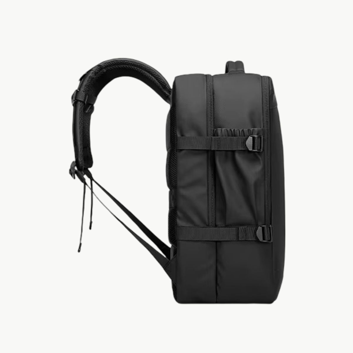 Sac de voyage pour week end noir vue laterale