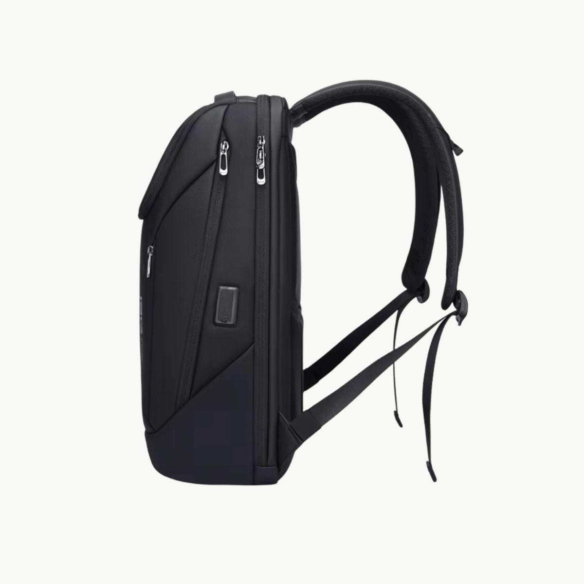 Sac de voyage pour week end noir vue laterale