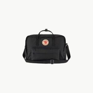 Sac de voyage pour week end noir vue de face